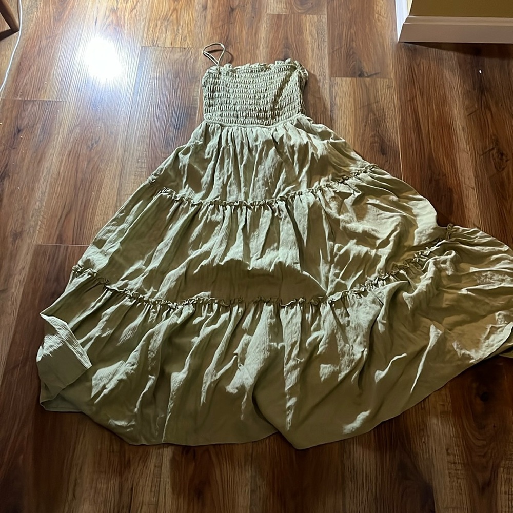light green dress